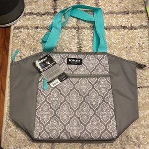 Igloo Teal and Gray Women's Tote Bag